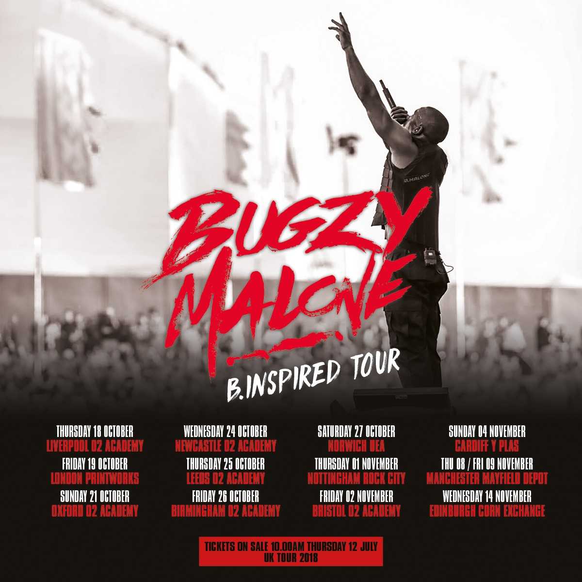 Manchester grime star Bugzy Malone why this tour will be his last