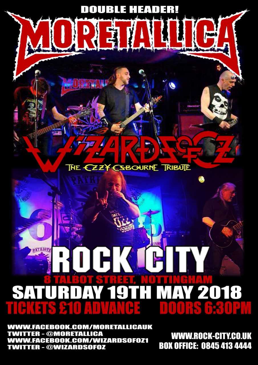 MORETALLICA & WIZARDS OF OZ ( Metallica and Ozzy tributes ) - Rock City